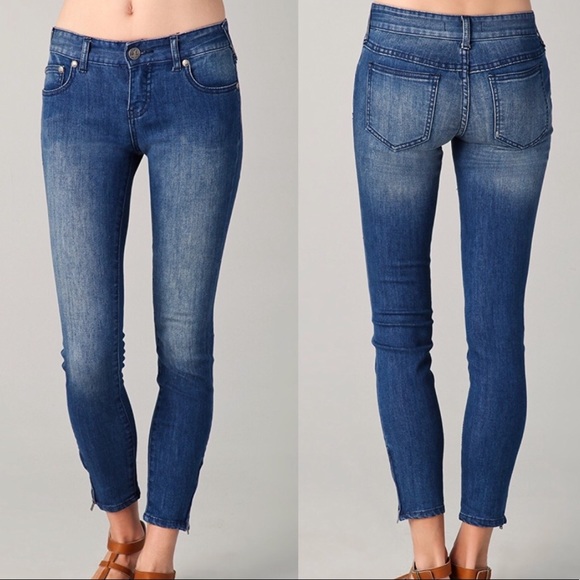 Free People Denim - Free People zipper hem denim jeans